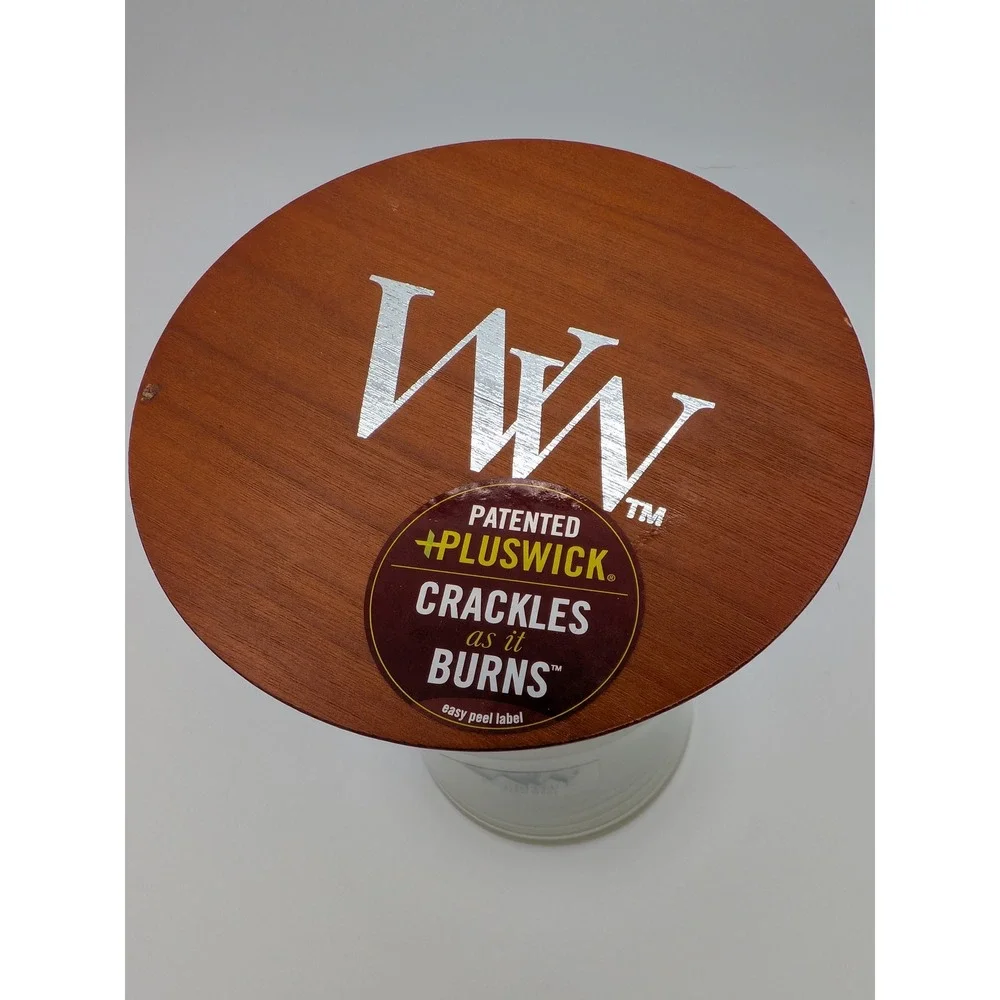 WoodWick Warm Wool Large Jar Candle 21.5 oz wick Technology Crackles as it Burns